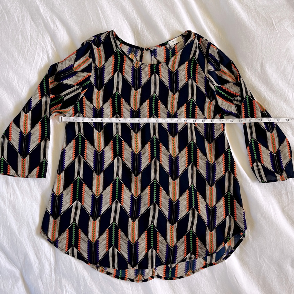 Bold Geometric Blouse